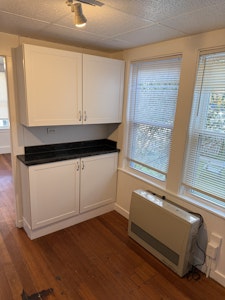 Kitchen cabinet section #1 with granite counter tops
