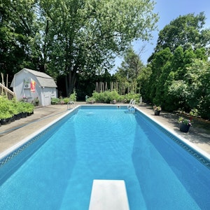 Pool time will be here again before we know it. We professionally have it cleaned all summer long so all you need to do is jump in for a swim.