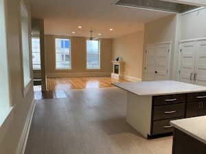 Kitchen looking into Living Room