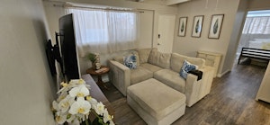 Living room with couch/bed