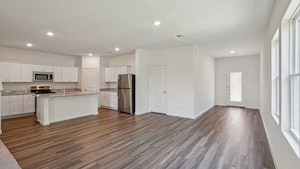 Open concept Kitchen and Living area