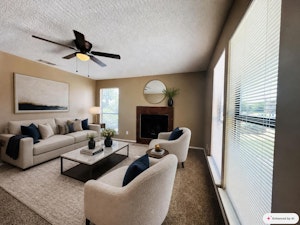 Virtually Staged Living Room