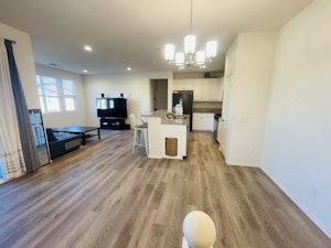 Main area w/ Kitchen, Dining, and Living rooms