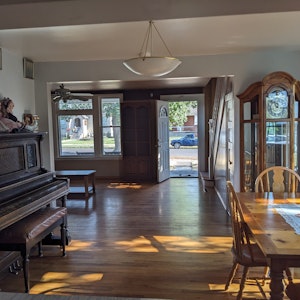 View of First Floor from Kitchen Island