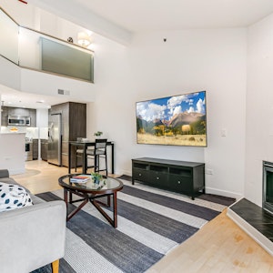 Living room and Kitchen
