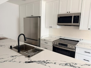 New kitchen with premium appliances