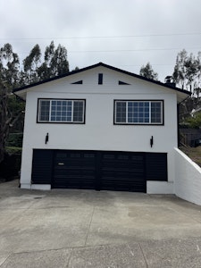 Front of house - new paint and light fixtures