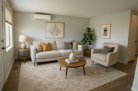 Living space - virtually staged